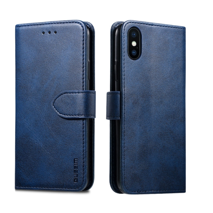 GUSSIM Magnetic Horizontal Flip Leather Case with Holder & Card Slots & & Wallet, For iPhone 6, For iPhone 6 Plus, For iPhone 8 Plus / 7 Plus, For iPhone 8  / 7, For iPhone XS Max, For iPhone X / XS, For iPhone XR, For iPhone 11, For iPhone 11 Pro�����...