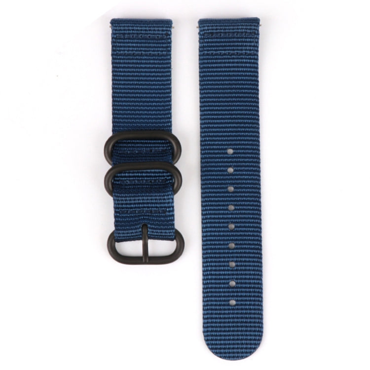 Three-ring Steel Buckle Nylon Watchband