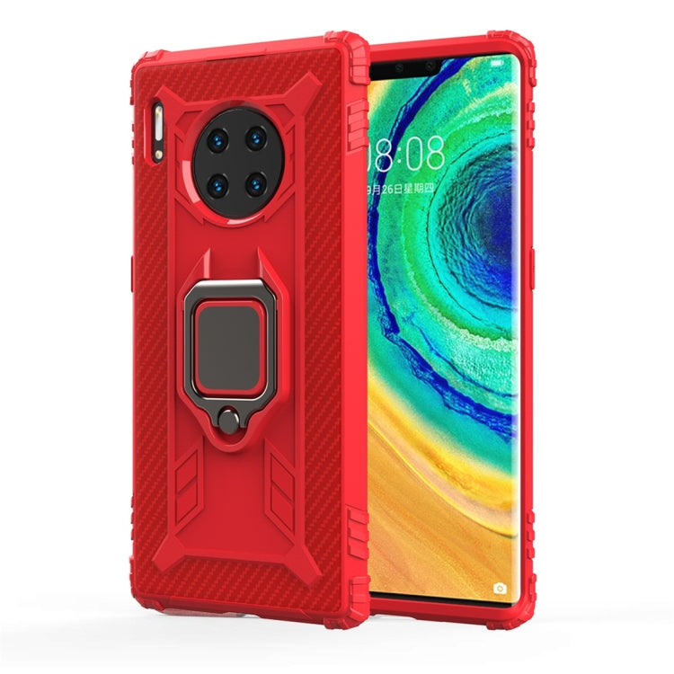 Carbon Fiber Protective Case with 360 Degree Rotating Ring Holder, For Google Pixel 4, For Google Pixel 4 XL, For Huawei Mate 30 Pro, For Huawei Mate 30, For iPhone 11 Pro, For iPhone 11 Pro Max, For iPhone 6 / 7 / 8, For iPhone 6 Plus / 7 Plus / 8 Plu...