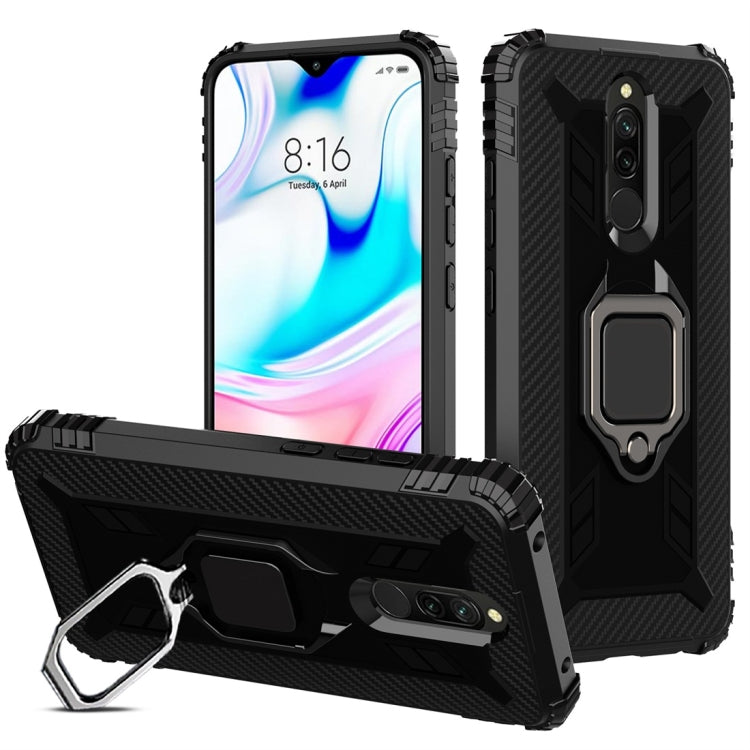 Carbon Fiber Protective Case with 360 Degree Rotating Ring Holder, For Google Pixel 4, For Google Pixel 4 XL, For Huawei Mate 30 Pro, For Huawei Mate 30, For iPhone 11 Pro, For iPhone 11 Pro Max, For iPhone 6 / 7 / 8, For iPhone 6 Plus / 7 Plus / 8 Plu...