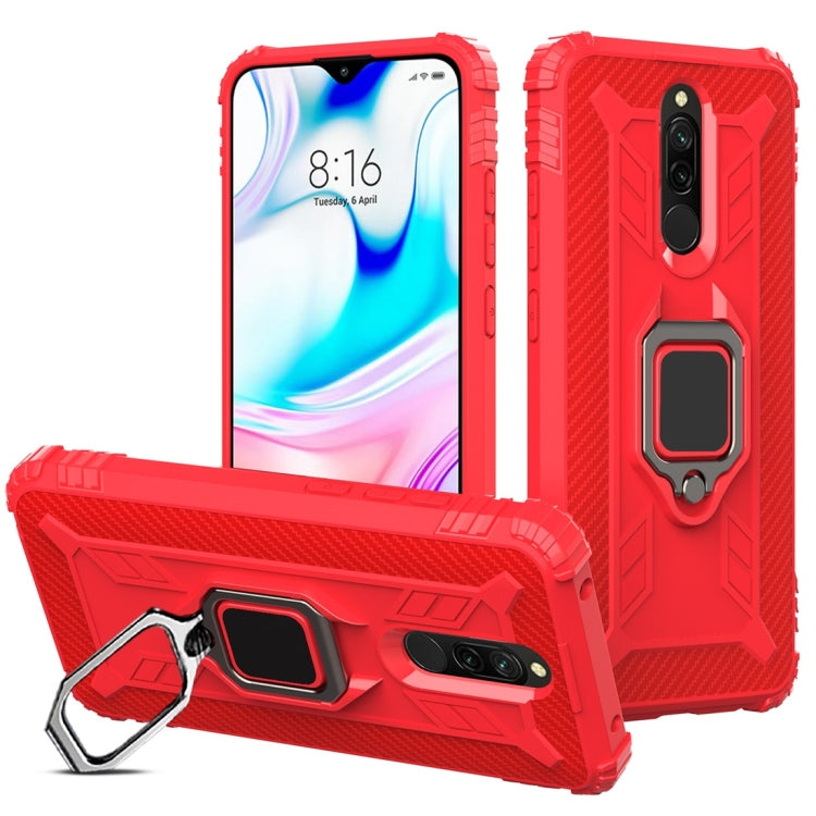 Carbon Fiber Protective Case with 360 Degree Rotating Ring Holder, For Google Pixel 4, For Google Pixel 4 XL, For Huawei Mate 30 Pro, For Huawei Mate 30, For iPhone 11 Pro, For iPhone 11 Pro Max, For iPhone 6 / 7 / 8, For iPhone 6 Plus / 7 Plus / 8 Plu...
