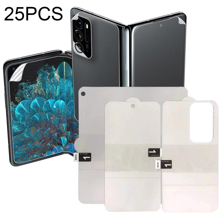 25 PCS Full Screen Protector Explosion-proof Hydrogel Film, For OPPO Find N (Big Screen + Front Rear Film) (25 PCS), For OPPO Find N (Front Film) (25 PCS), For OPPO Find N (Big Screen) (25 PCS), For OPPO Find N (Front Rear Film) (25 PCS)���������������...