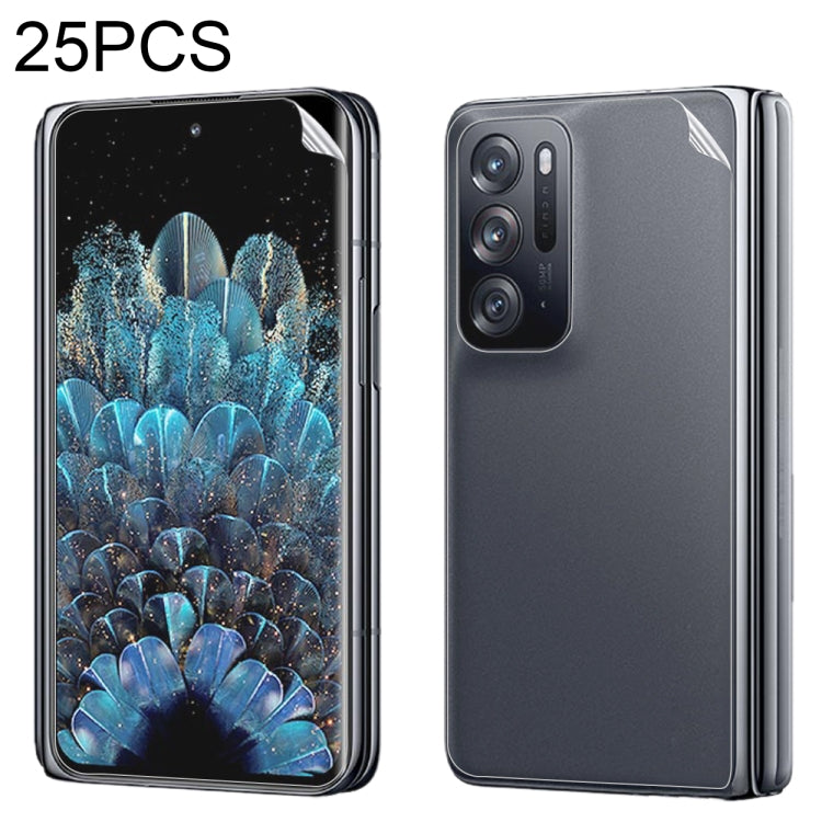 25 PCS Full Screen Protector Explosion-proof Hydrogel Film, For OPPO Find N (Big Screen + Front Rear Film) (25 PCS), For OPPO Find N (Front Film) (25 PCS), For OPPO Find N (Big Screen) (25 PCS), For OPPO Find N (Front Rear Film) (25 PCS)���������������...