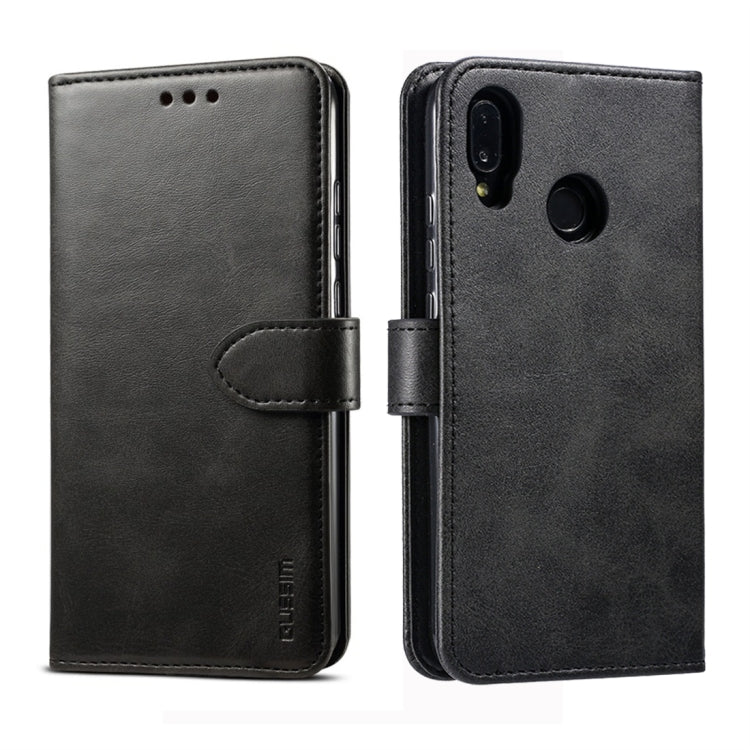 GUSSIM Business Style Horizontal Flip Leather Case with Holder & Card Slots & Wallet, For Huawei P20 Lite, For Huawei P30, For Huawei P30 Pro, For Galaxy A20 / A30 / A40 / A60, For Galaxy A30s / A50 / A50S, For Galaxy A80 / A90, For Huawei P30 Lite����...