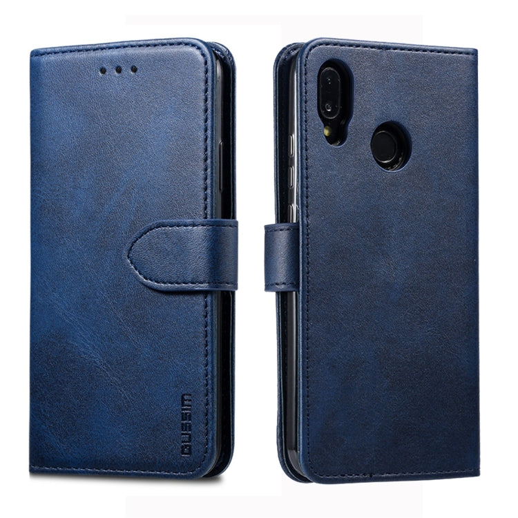GUSSIM Business Style Horizontal Flip Leather Case with Holder & Card Slots & Wallet, For Huawei P20 Lite, For Huawei P30, For Huawei P30 Pro, For Galaxy A20 / A30 / A40 / A60, For Galaxy A30s / A50 / A50S, For Galaxy A80 / A90, For Huawei P30 Lite����...