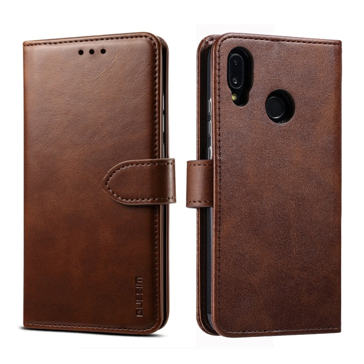 GUSSIM Business Style Horizontal Flip Leather Case with Holder & Card Slots & Wallet, For Huawei P20 Lite, For Huawei P30, For Huawei P30 Pro, For Galaxy A20 / A30 / A40 / A60, For Galaxy A30s / A50 / A50S, For Galaxy A80 / A90, For Huawei P30 Lite����...