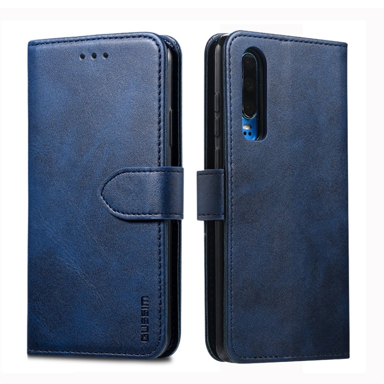 GUSSIM Business Style Horizontal Flip Leather Case with Holder & Card Slots & Wallet, For Huawei P20 Lite, For Huawei P30, For Huawei P30 Pro, For Galaxy A20 / A30 / A40 / A60, For Galaxy A30s / A50 / A50S, For Galaxy A80 / A90, For Huawei P30 Lite����...