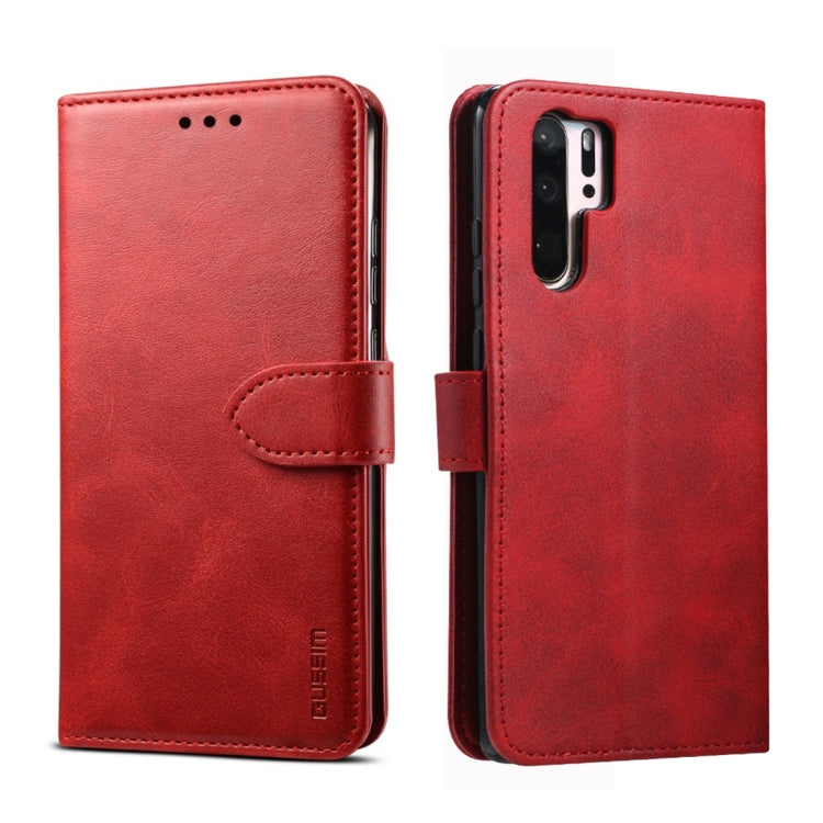 GUSSIM Business Style Horizontal Flip Leather Case with Holder & Card Slots & Wallet, For Huawei P20 Lite, For Huawei P30, For Huawei P30 Pro, For Galaxy A20 / A30 / A40 / A60, For Galaxy A30s / A50 / A50S, For Galaxy A80 / A90, For Huawei P30 Lite����...