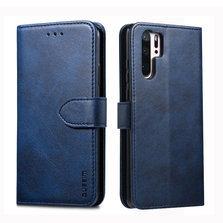 GUSSIM Business Style Horizontal Flip Leather Case with Holder & Card Slots & Wallet, For Huawei P20 Lite, For Huawei P30, For Huawei P30 Pro, For Galaxy A20 / A30 / A40 / A60, For Galaxy A30s / A50 / A50S, For Galaxy A80 / A90, For Huawei P30 Lite����...