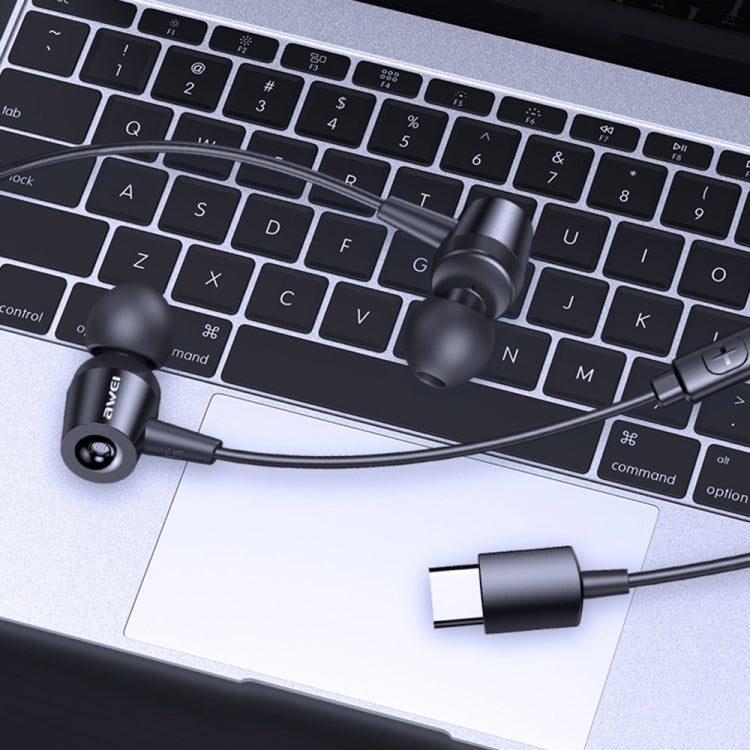 awei TC-1 Type-C / USB-C Stereo Surround In-ear Wired Earphone, TC-1