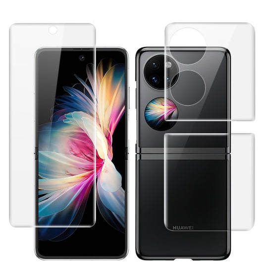 1 Sets imak Curved Full Screen Hydrogel Film (Outer Screen + Back + Inner Screen)
