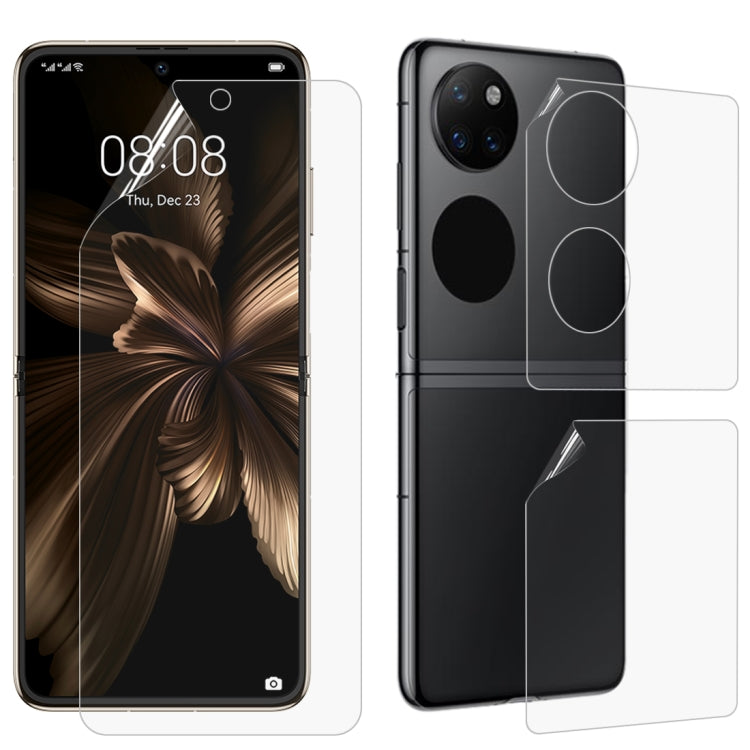 Full Screen Protector Explosion-proof Hydrogel Film, For Huawei P50 Pocket (Front Film) (1 PC), For Huawei P50 Pocket (Back Film) (1 PC), For Huawei P50 Pocket (Front + Back Film) (1 PC)