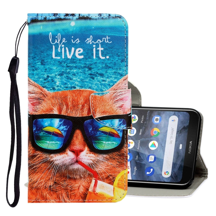 3D Colored Drawing Horizontal Flip PU Leather Case with Holder & Card Slots & Wallet, For Galaxy S20+, For Galaxy S20, For Galaxy A51, For Galaxy S20 Ultra, For Galaxy A71, For Nokia 2.2