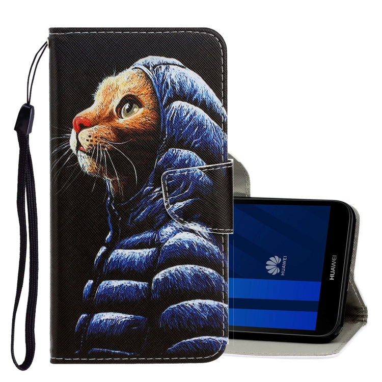 3D Colored Drawing Horizontal Flip PU Leather Case with Holder & Card Slots & Wallet, For Xiaomi Redmi Note 8T, For Huawei Y5 2018, For Huawei Y5 2019, For Huawei Y6 2019, For Huawei Y7 2019, For Huawei Enjoy 7S