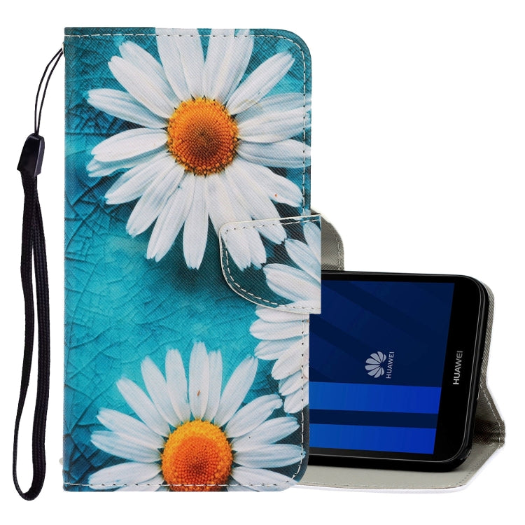 3D Colored Drawing Horizontal Flip PU Leather Case with Holder & Card Slots & Wallet, For Xiaomi Redmi Note 8T, For Huawei Y5 2018, For Huawei Y5 2019, For Huawei Y6 2019, For Huawei Y7 2019, For Huawei Enjoy 7S