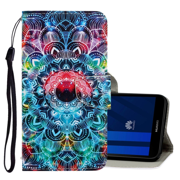 3D Colored Drawing Horizontal Flip PU Leather Case with Holder & Card Slots & Wallet, For Xiaomi Redmi Note 8T, For Huawei Y5 2018, For Huawei Y5 2019, For Huawei Y6 2019, For Huawei Y7 2019, For Huawei Enjoy 7S