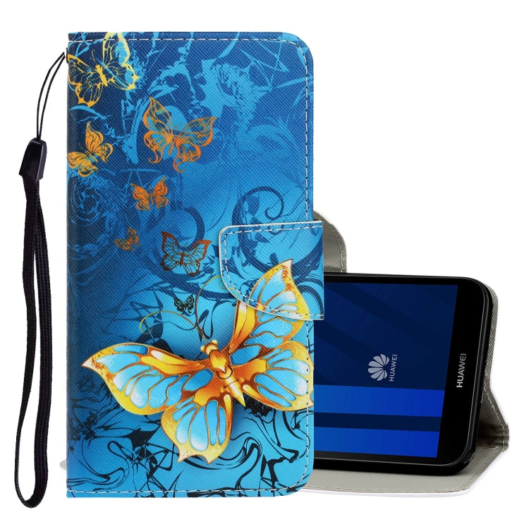 3D Colored Drawing Horizontal Flip PU Leather Case with Holder & Card Slots & Wallet, For Xiaomi Redmi Note 8T, For Huawei Y5 2018, For Huawei Y5 2019, For Huawei Y6 2019, For Huawei Y7 2019, For Huawei Enjoy 7S