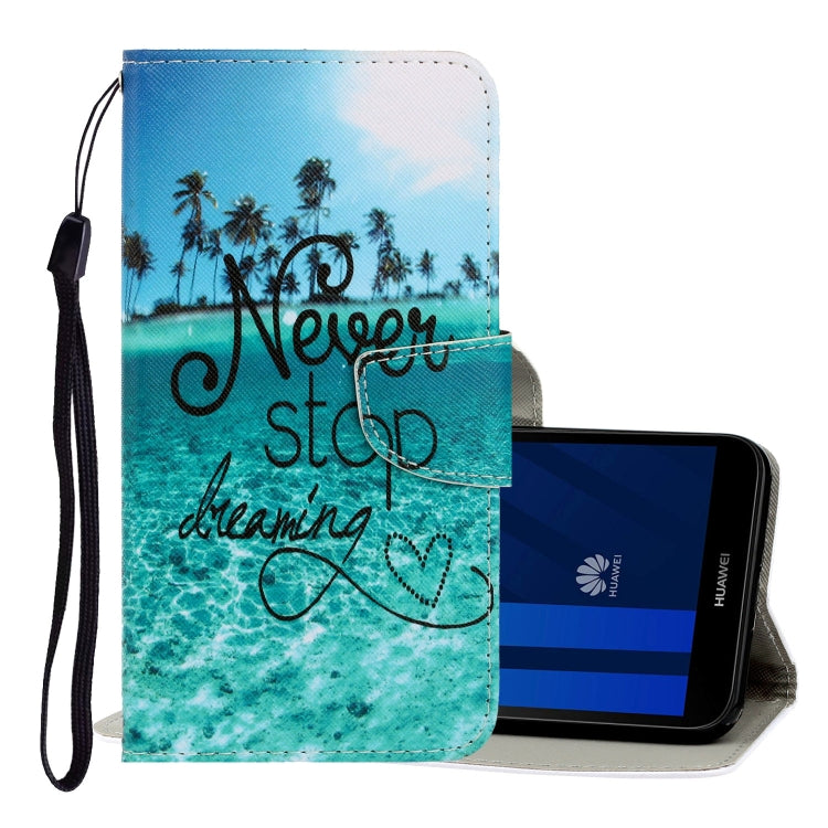 3D Colored Drawing Horizontal Flip PU Leather Case with Holder & Card Slots & Wallet, For Xiaomi Redmi Note 8T, For Huawei Y5 2018, For Huawei Y5 2019, For Huawei Y6 2019, For Huawei Y7 2019, For Huawei Enjoy 7S