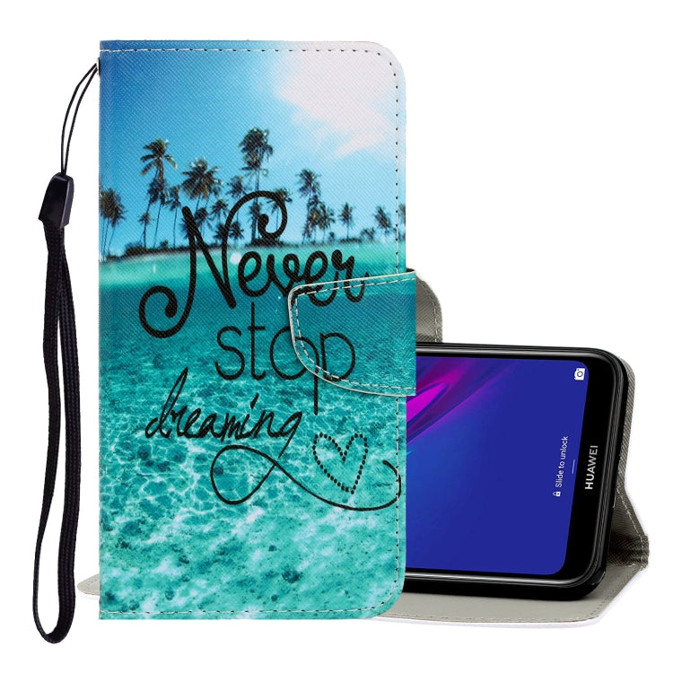 3D Colored Drawing Horizontal Flip PU Leather Case with Holder & Card Slots & Wallet, For Xiaomi Redmi Note 8T, For Huawei Y5 2018, For Huawei Y5 2019, For Huawei Y6 2019, For Huawei Y7 2019, For Huawei Enjoy 7S