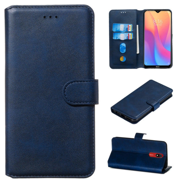 Classic Calf Texture Horizontal Flip PU Leather Case, with Holder & Card Slots & Wallet