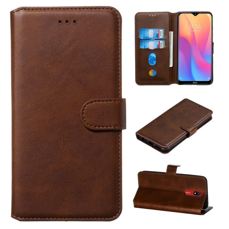 Classic Calf Texture Horizontal Flip PU Leather Case, with Holder & Card Slots & Wallet