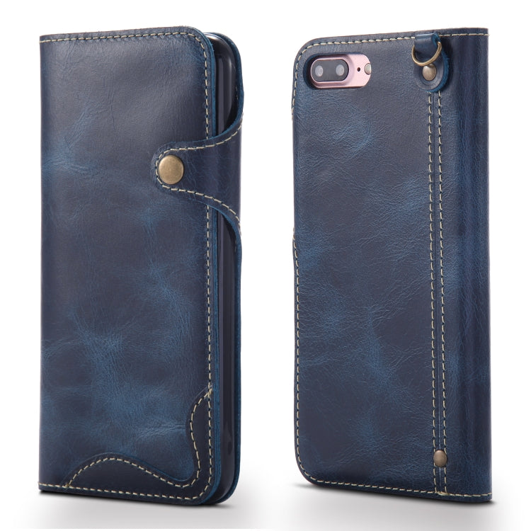 Denior Oil Wax Cowhide Magnetic Button Horizontal Flip Leather Case with Card Slots & Wallet, For iPhone 6, For iPhone 6 Plus / 6s Plus, For iPhone 7 / 8, For iPhone 7 Plus / 8 Plus, For iPhone X / XS, For Galaxy S8, For iPhone XR, For Galaxy S8 Plus��...