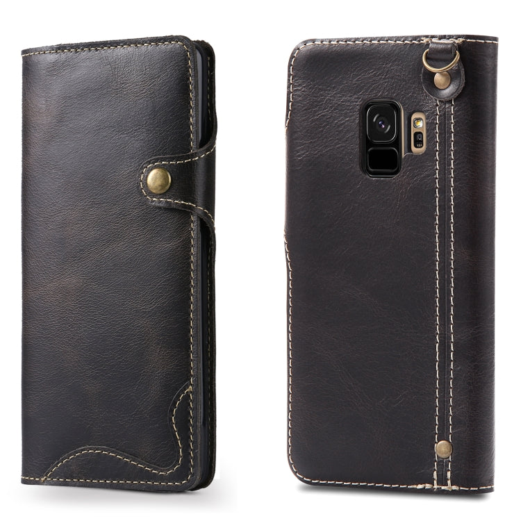Denior Oil Wax Cowhide Magnetic Button Horizontal Flip Leather Case with Card Slots & Wallet, For iPhone 6, For iPhone 6 Plus / 6s Plus, For iPhone 7 / 8, For iPhone 7 Plus / 8 Plus, For iPhone X / XS, For Galaxy S8, For iPhone XR, For Galaxy S8 Plus��...