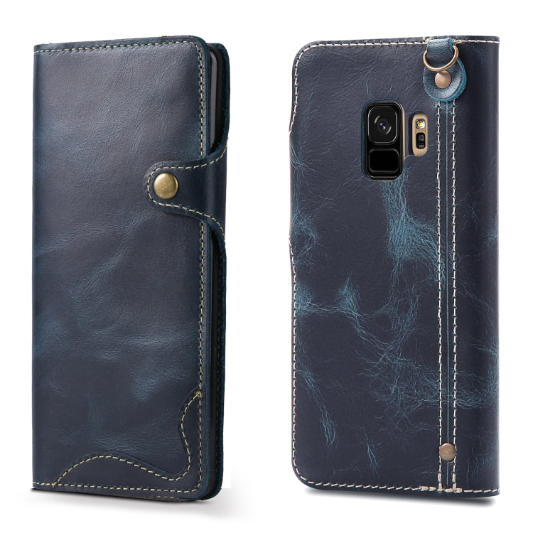 Denior Oil Wax Cowhide Magnetic Button Horizontal Flip Leather Case with Card Slots & Wallet, For iPhone 6, For iPhone 6 Plus / 6s Plus, For iPhone 7 / 8, For iPhone 7 Plus / 8 Plus, For iPhone X / XS, For Galaxy S8, For iPhone XR, For Galaxy S8 Plus��...