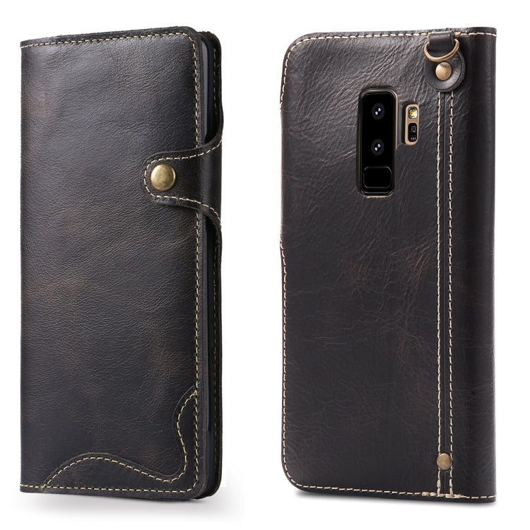 Denior Oil Wax Cowhide Magnetic Button Horizontal Flip Leather Case with Card Slots & Wallet, For iPhone 6, For iPhone 6 Plus / 6s Plus, For iPhone 7 / 8, For iPhone 7 Plus / 8 Plus, For iPhone X / XS, For Galaxy S8, For iPhone XR, For Galaxy S8 Plus��...