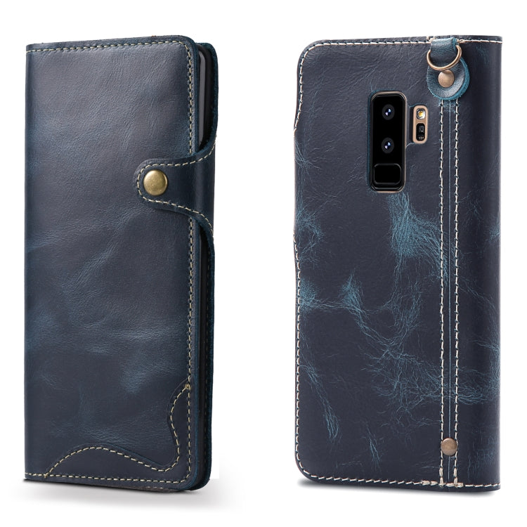 Denior Oil Wax Cowhide Magnetic Button Horizontal Flip Leather Case with Card Slots & Wallet, For iPhone 6, For iPhone 6 Plus / 6s Plus, For iPhone 7 / 8, For iPhone 7 Plus / 8 Plus, For iPhone X / XS, For Galaxy S8, For iPhone XR, For Galaxy S8 Plus��...