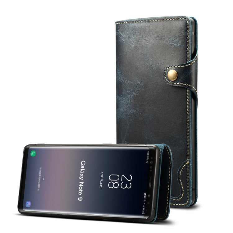 Denior Oil Wax Cowhide Magnetic Button Horizontal Flip Leather Case with Card Slots & Wallet, For iPhone 6, For iPhone 6 Plus / 6s Plus, For iPhone 7 / 8, For iPhone 7 Plus / 8 Plus, For iPhone X / XS, For Galaxy S8, For iPhone XR, For Galaxy S8 Plus��...