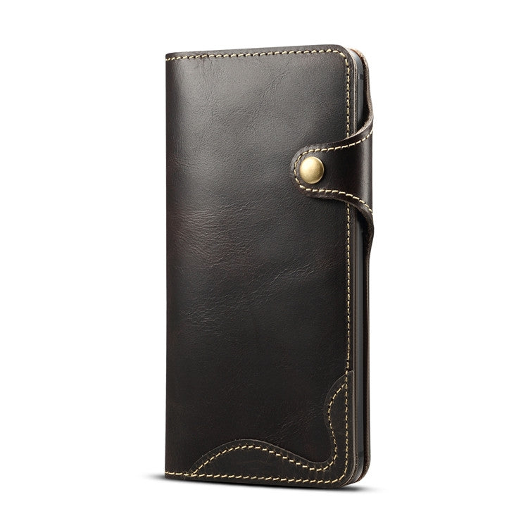 Denior Oil Wax Cowhide Magnetic Button Horizontal Flip Leather Case with Card Slots & Wallet, For iPhone 6, For iPhone 6 Plus / 6s Plus, For iPhone 7 / 8, For iPhone 7 Plus / 8 Plus, For iPhone X / XS, For Galaxy S8, For iPhone XR, For Galaxy S8 Plus��...
