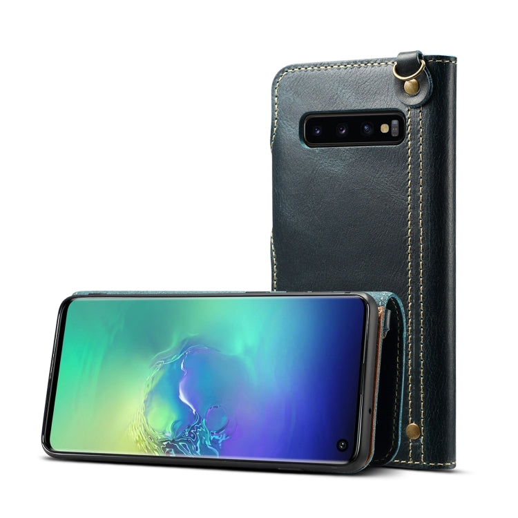Denior Oil Wax Cowhide Magnetic Button Horizontal Flip Leather Case with Card Slots & Wallet, For iPhone 6, For iPhone 6 Plus / 6s Plus, For iPhone 7 / 8, For iPhone 7 Plus / 8 Plus, For iPhone X / XS, For Galaxy S8, For iPhone XR, For Galaxy S8 Plus��...