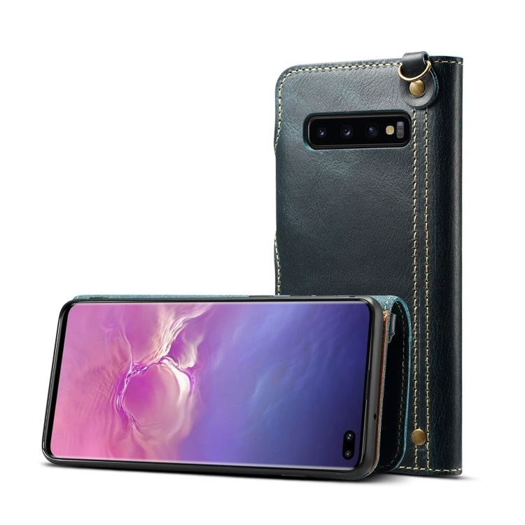 Denior Oil Wax Cowhide Magnetic Button Horizontal Flip Leather Case with Card Slots & Wallet, For iPhone 6, For iPhone 6 Plus / 6s Plus, For iPhone 7 / 8, For iPhone 7 Plus / 8 Plus, For iPhone X / XS, For Galaxy S8, For iPhone XR, For Galaxy S8 Plus��...