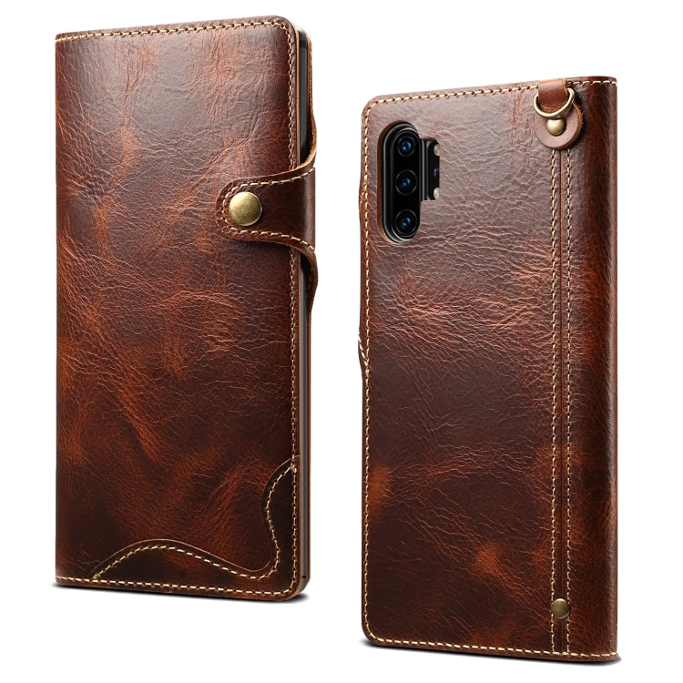 Denior Oil Wax Cowhide Magnetic Button Horizontal Flip Leather Case with Card Slots & Wallet, For iPhone 6, For iPhone 6 Plus / 6s Plus, For iPhone 7 / 8, For iPhone 7 Plus / 8 Plus, For iPhone X / XS, For Galaxy S8, For iPhone XR, For Galaxy S8 Plus��...