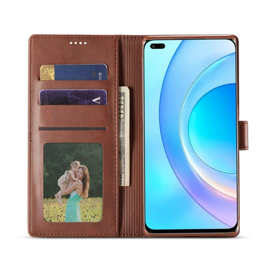 LC.IMEEKE Calf Texture Flip Leather Phone Case