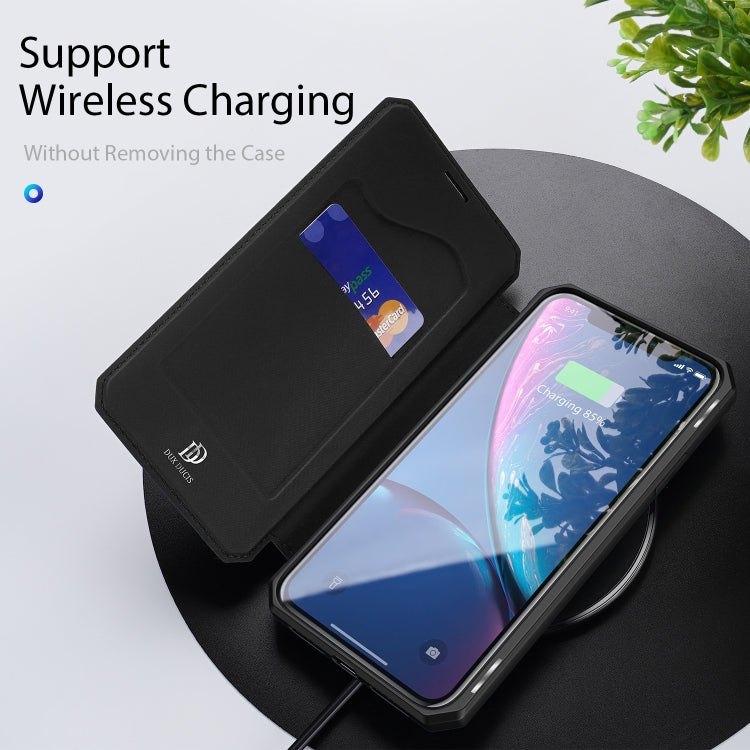 DUX DUCIS Skin X Series PU + TPU Horizontal Flip Leather Case with Holder & Card Slot, For iPhone XR