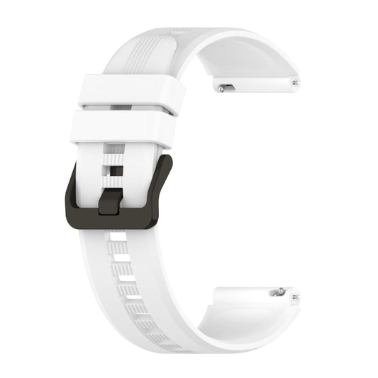 22mm Protruding Head Striped Silicone Watchband
