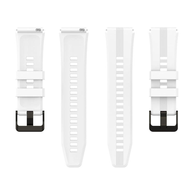 22mm Protruding Head Striped Silicone Watchband