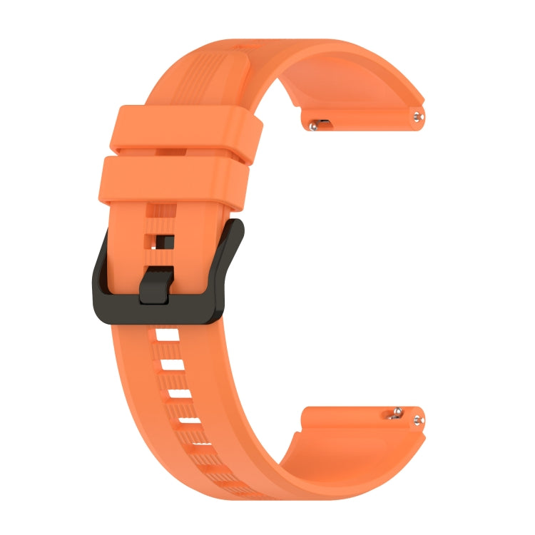 22mm Protruding Head Striped Silicone Watchband