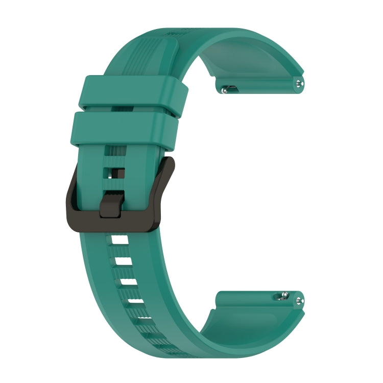 22mm Protruding Head Striped Silicone Watchband