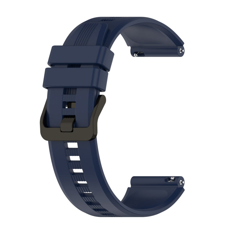 22mm Protruding Head Striped Silicone Watchband