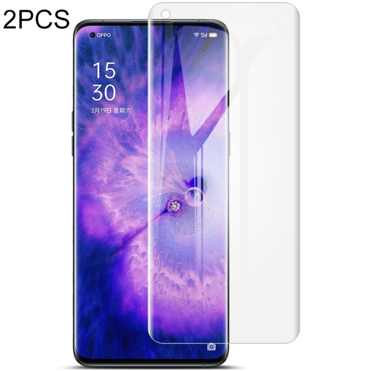 2 PCS IMAK Curved Full Screen Hydrogel Film Front Protector, For OPPO Find X5 Pro