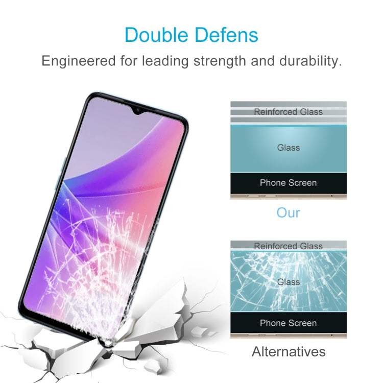 0.26mm 9H 2.5D Tempered Glass Film, For OPPO A57 /  A57 4G / A77 / K10 5G / A57e / A57s / K10x / A17k / A58 / A77 4G (1 PC)