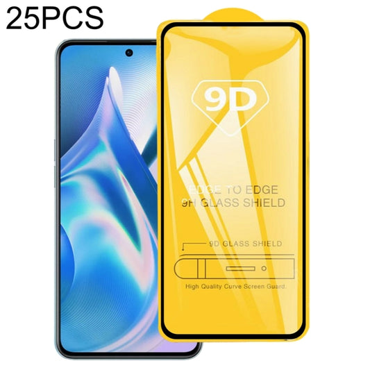 25 PCS 9D Full Glue Screen Tempered Glass Film