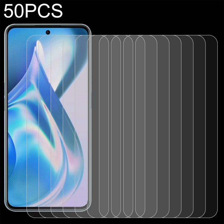 50 PCS 0.26mm 9H 2.5D Tempered Glass Film, For OnePlus Ace / 10T / Ace Pro / 10R 150W (50 PCS), For Huawei nova Y70 Plus / nova Y70 (50 PCS)