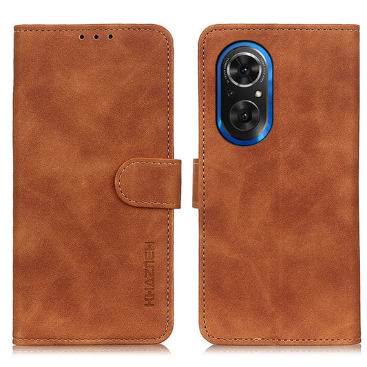 KHAZNEH Retro Texture Horizontal Flip Leather Phone Case