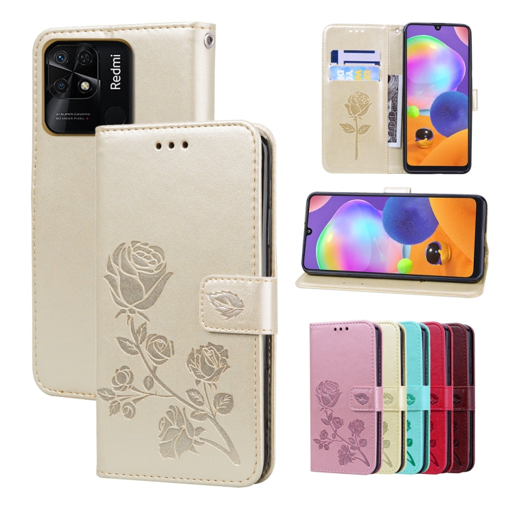 Rose Embossed Leather Phone Case