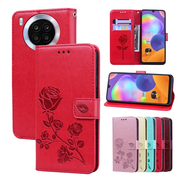 Rose Embossed Leather Phone Case