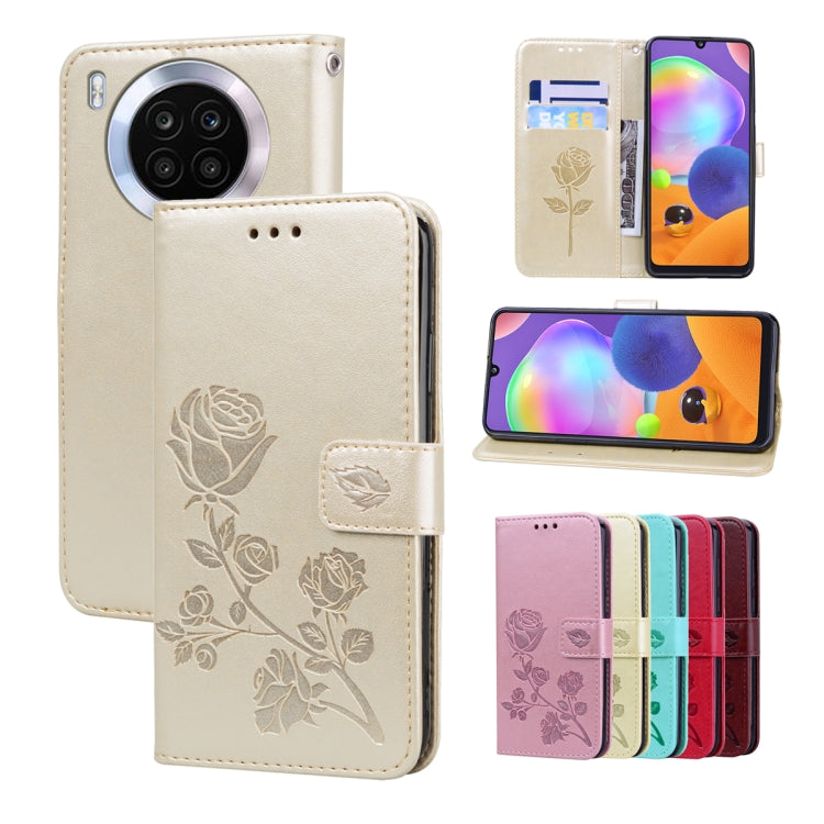 Rose Embossed Leather Phone Case
